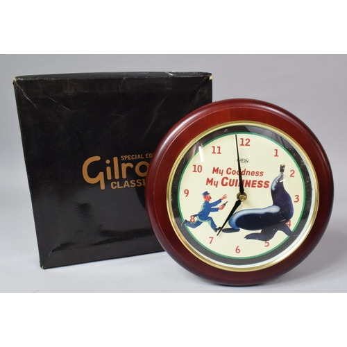 333 - A Limited Edition Guinness Gilroy Classic Clock, no.1779, 23cm Diameter