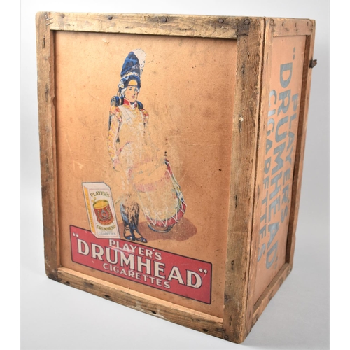 PLAYER'S DRUMHEAD CIGARETTES 看板　アンティーク A Vintage Box for Players Drumhead Cigarettes, 51x42cm