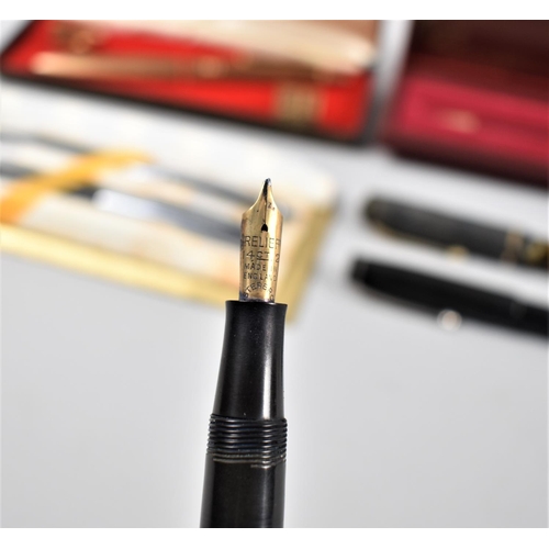 123 - A Collection of Various Vintage Fountain Pens, Ballpoints and Propelling Pencils