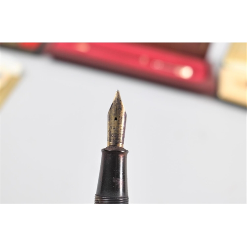 123 - A Collection of Various Vintage Fountain Pens, Ballpoints and Propelling Pencils