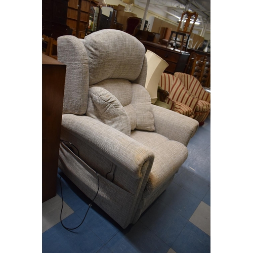 572 - A Modern Upholstered Reclining Armchair