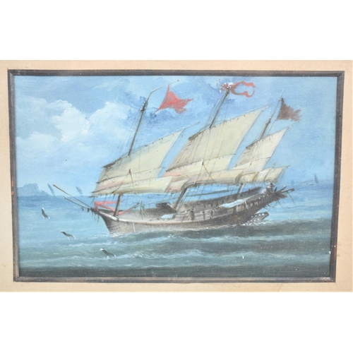 102 - A Gilt Framed Late 19th/Early 20th Century Chinese Shanghai/Hong Kong School Oils on Card Depicting ... 