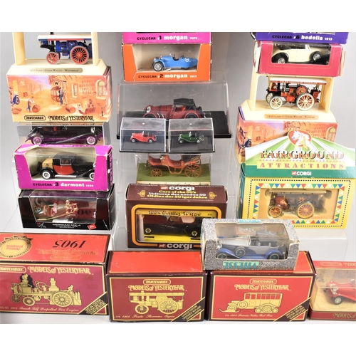 195 - A Collection of Various Boxed Diecast Corgi, Brumm and Matchbox Diecast Cars, Together with a Cerami... 