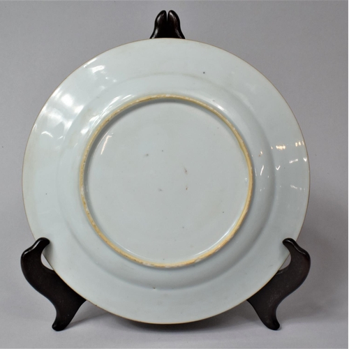 253 - A 18th/19th Century Chinese Export Plate, 23cm wide