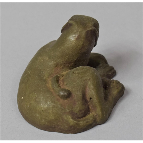 265 - A Bronzed Study of a Lioness, 5cm wide