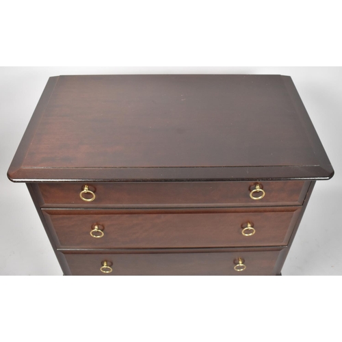 528 - A Stag Three Drawer Bedroom Chest, 82cm wide