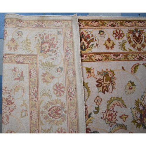 530 - A Machine Woven Wool Pile Carpet Square, Mohatta, Made in Moldova, 355x252cm