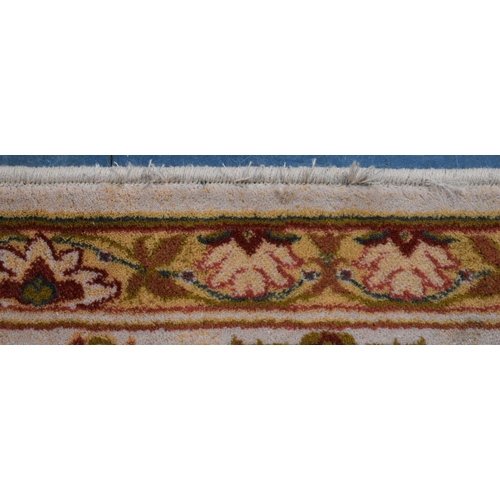 544 - A Maldovan Wool Pile Mohatta Woven Carpet Square, Matches Lot 530