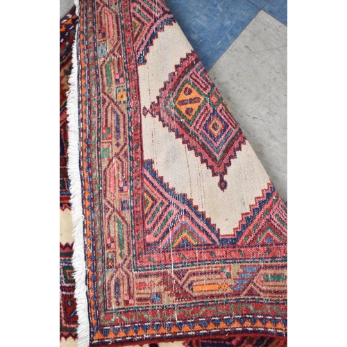 566 - A Handmade Persian Kurdish Runner, 310x90cm