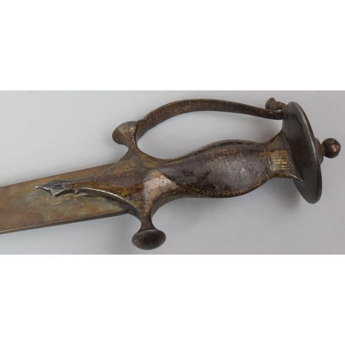 99 - A Late 19th Century Curved Blade Scimitar, 77cm Long