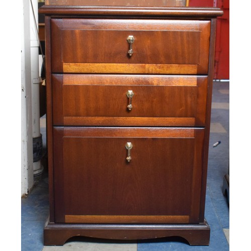 570 - A Modern Mahogany Chest of Three Drawers, 53cm wide