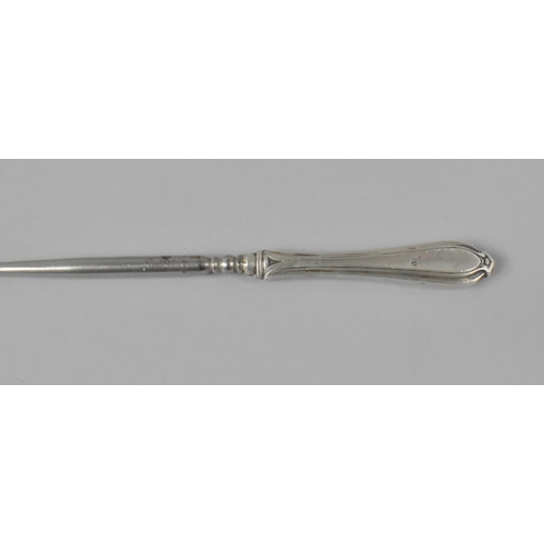 410 - A Silver Handled Button Hook and Matching Shoe Horn by WD Sheffield 1917, In Case