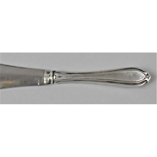 410 - A Silver Handled Button Hook and Matching Shoe Horn by WD Sheffield 1917, In Case