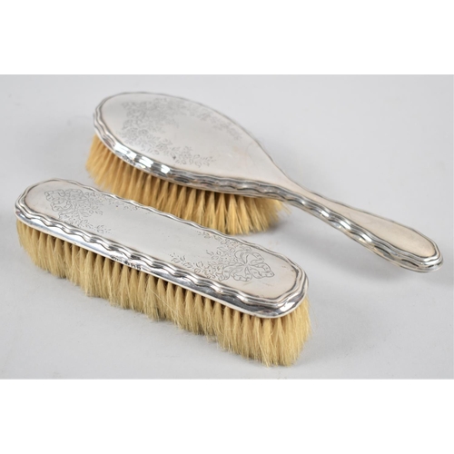 418 - Two Silver Mounted Dressing Table Brushes