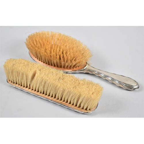 418 - Two Silver Mounted Dressing Table Brushes