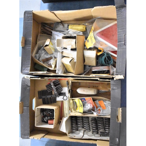 474 - Two Boxes of Tools, Springs, Rawl Plugs Etc