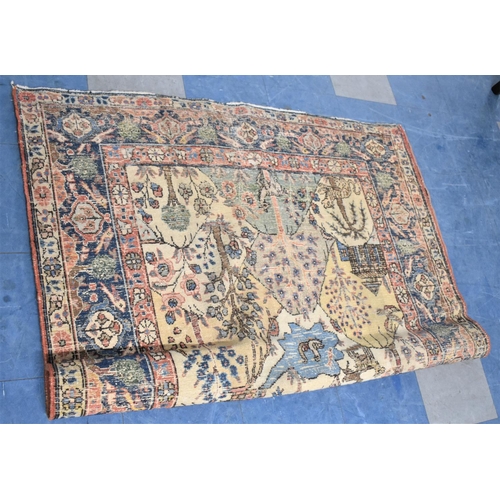 496 - A Good Tabriz Rug, 183x135cms