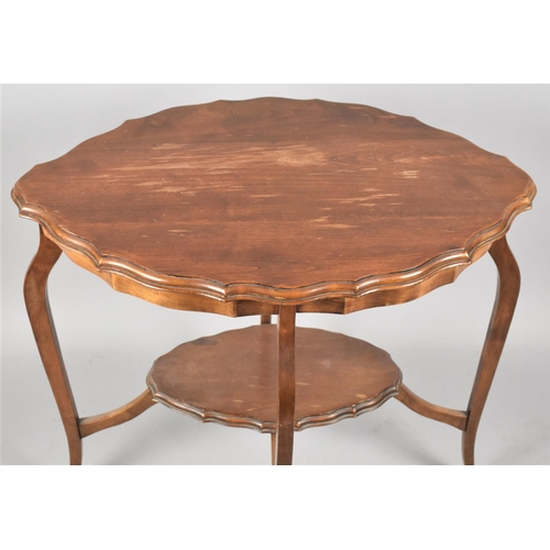 509 - An Edwardian Mahogany Oval Topped Occasional Table, 74cms Wide