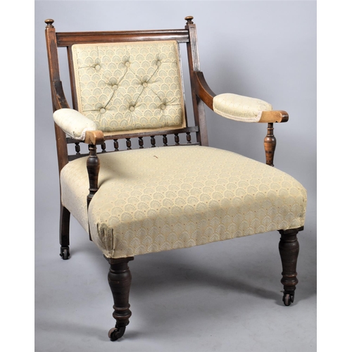 519 - Two Similarly Upholstered Ladies Nursing Chairs