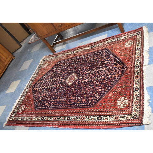 520 - A Persian Hand made Abadeh Rug, 205x150