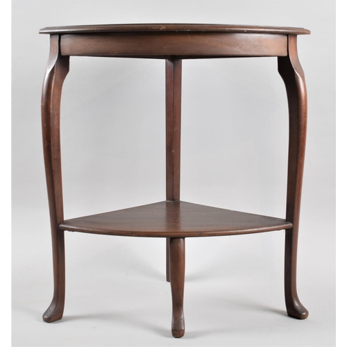 525 - A Mid 20th Century Circular Topped Mahogany Nest of Five Tables, 60cms Diameter