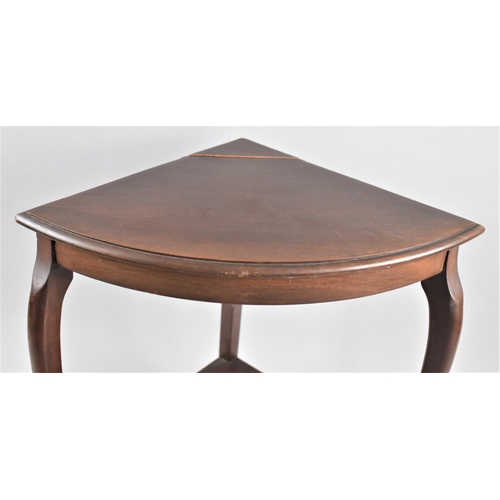 525 - A Mid 20th Century Circular Topped Mahogany Nest of Five Tables, 60cms Diameter