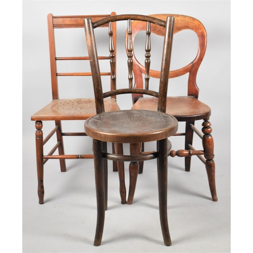 534 - Three Various Edwardian Side Chairs