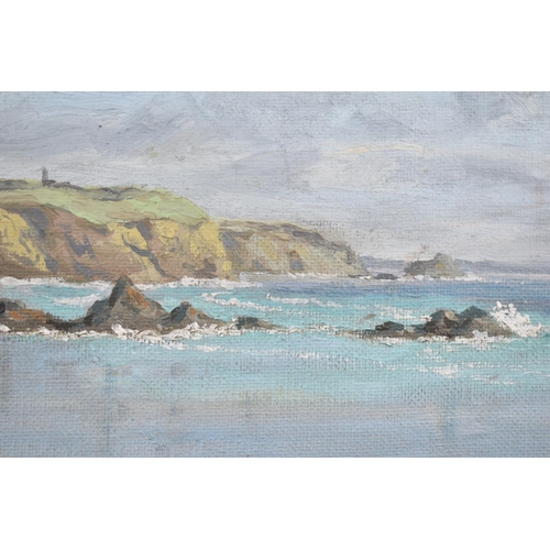 122 - A Framed Oil on Board, Signed S Webster 1965, Porthowan, 50x40cm