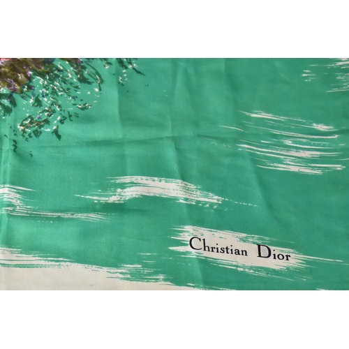 187 - A Vintage Christian Dior Silk Scarf