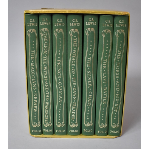 192 - A Cased Set of Seven Folio Society Books, The Chronicles of Narnia by C.S Lewis