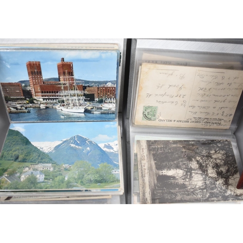 198 - A Collection of Various Postcard Albums Containing Mixed Postcards