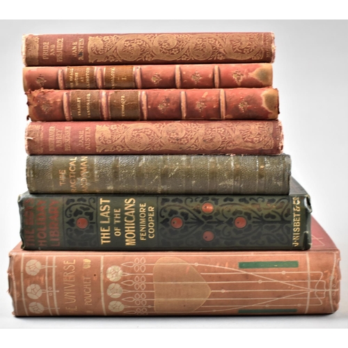 201 - A Collection of Bound Volumes to Include the Last of the Mohicans, the Universe, Jane Austen, Trollo... 