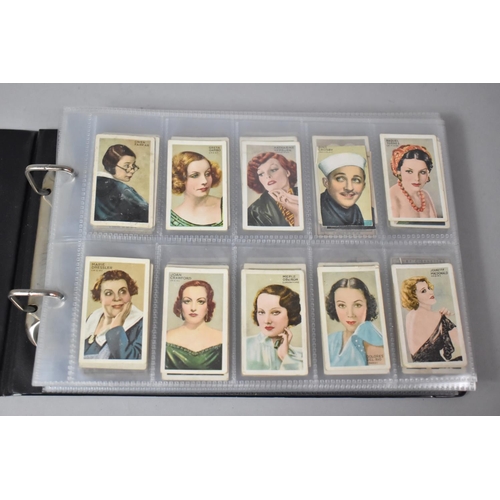 262 - A Ring Binder Containing Part Sets of Cigarette Cards etc