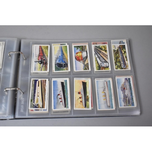 262 - A Ring Binder Containing Part Sets of Cigarette Cards etc