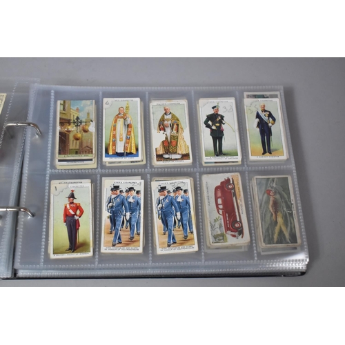 262 - A Ring Binder Containing Part Sets of Cigarette Cards etc