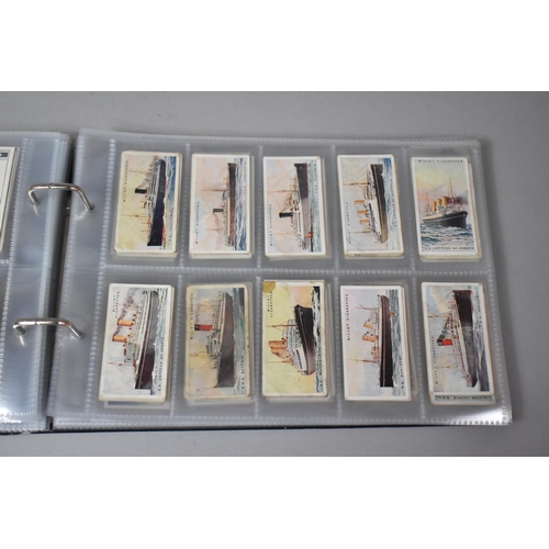 262 - A Ring Binder Containing Part Sets of Cigarette Cards etc