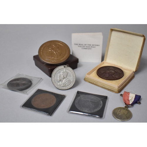 271 - A Collection of Various Bronze Medallions and Coronation Medals etc