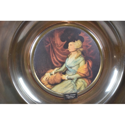 324 - A Pair of Trafford Brass Wall Plaques, Old Masters Series, 42cm Diameter