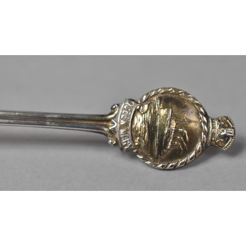 419 - A Silver Souvenir Spoon From the Queen Mary, Hallmarked London 1936