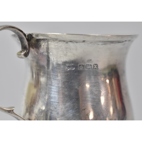 423 - A Silver Christening Tankard, Birmingham Hallmark, Some Condition Issues, 49g