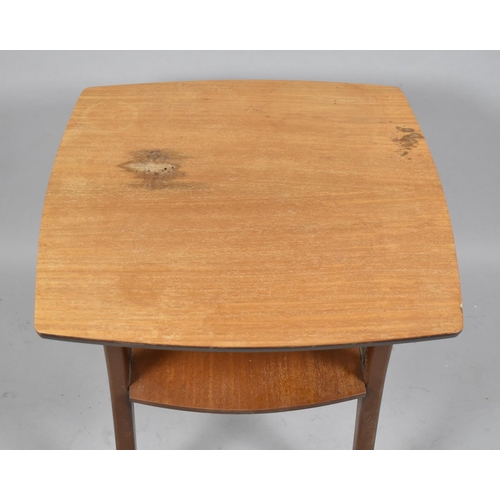 553 - A Mid 20th Century Swivel Top Occasional Table, 55cm Square