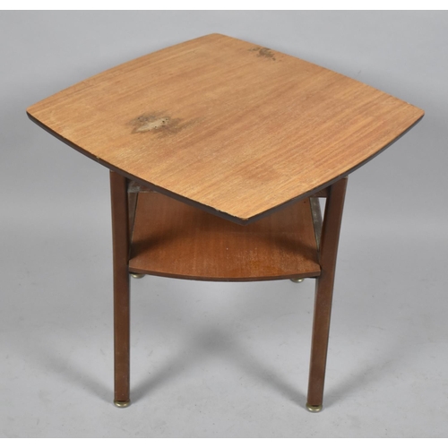 553 - A Mid 20th Century Swivel Top Occasional Table, 55cm Square