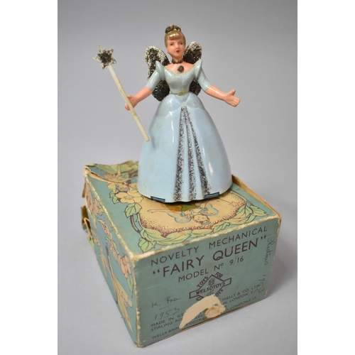 94 - A Vintage Novelty Mechanical Fairy Queen, Model no.9/16, Given Christmas 1953, with Original Box but... 