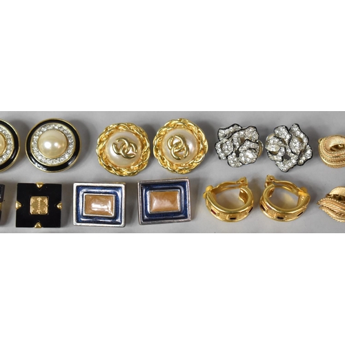 248 - A Collection of Various Ladies Clip On Earrings