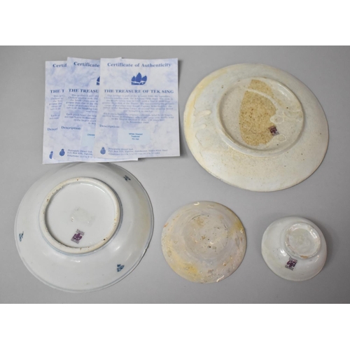 260 - Four Pieces of 19th Century Chinese Ceramics, Items from the Tek Sing Shipwreck to Comprise White Gl... 