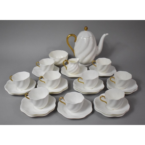 276 - A Coalport White and Gilt Decorated Tea Set to comprise Nine Cups, Six Saucers, Ten Side Plates, Tea... 