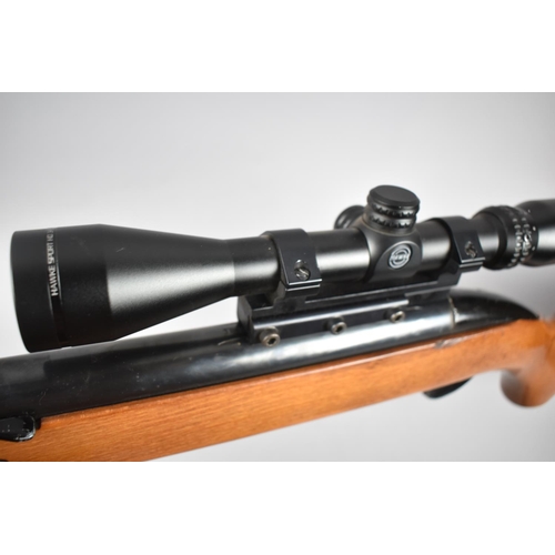 79 - A BSA .22 Calibre Air Rifle with Hawke Sport HD 3-9 X40 Scope, Underlever Action, Working Order