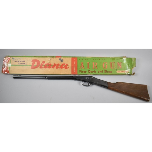 81 - A Vintage Diana .177 Calibre Air Rifle in As New Condition and Complete with Original Cardboard Box ... 