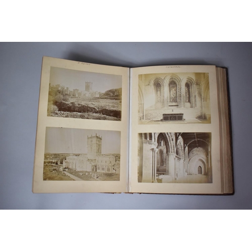 117 - A Late Victorian Leather Bound Grand Tour Scrap Book to include Pages Referring to Florence, Rome, P... 