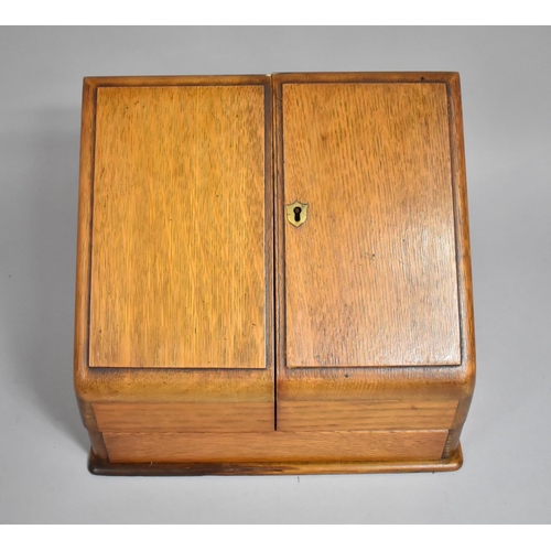 13 - A Late 19th Century Desk Top Stationery Box, The Sloping Top Opening to Reveal Pigeon Holed Interior... 